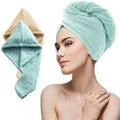 Quick Dry Hair Dryer Cap – 100% Cotton Towel Turban for Fast Absorption - Shoplio