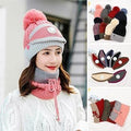 3-in-1 Winter Hat, Neck Warmer, and Face Mask Set – Cozy and Stylish for Women - Shoplio