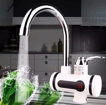 Instant Electric Water Heater Faucet with Digital Display – Hot Water Tap & Geyser - Shoplio