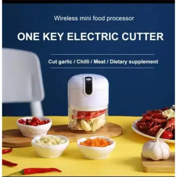 New Mini Electric Food Chopper Multifunctional Portable Cordless Garlic Ginger Food Processor(random Color ) - Shoplio